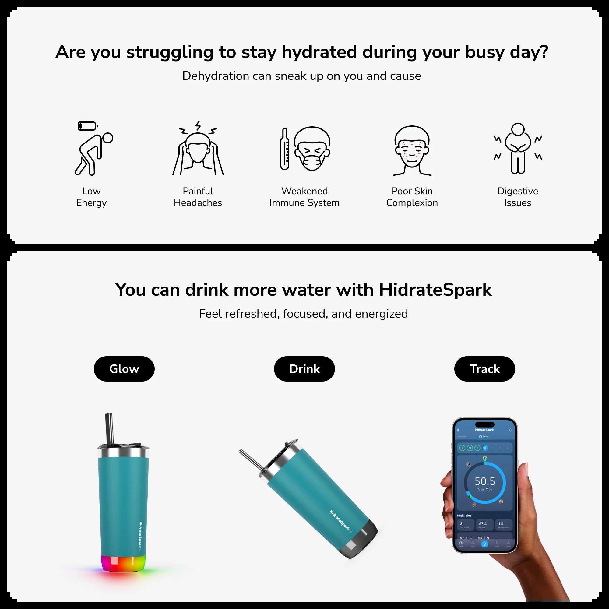 20 Oz Hidratespark PRO