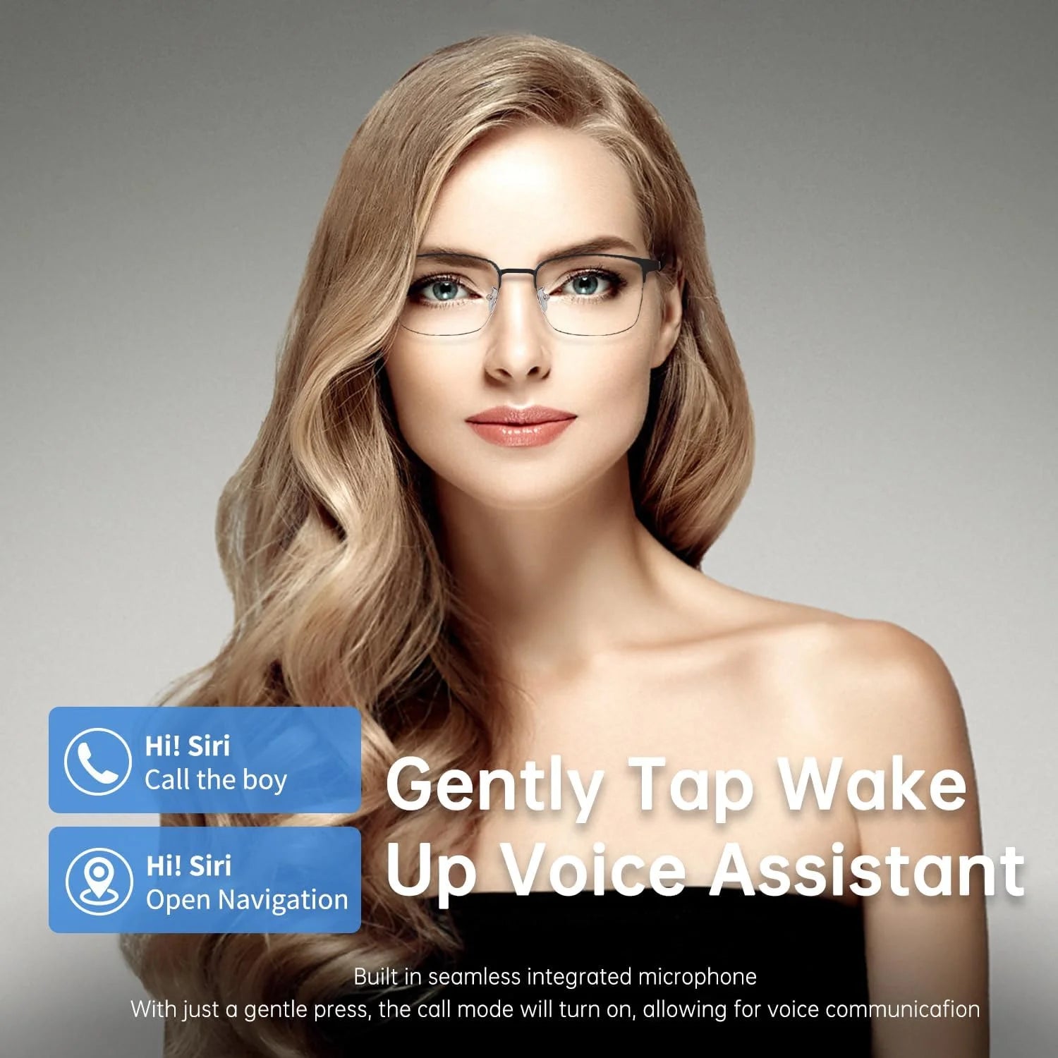 Smart Glasses with AI Translation, Bluetooth Audio Sunglasses with Photochromic Lenses, Voice Assistant, Real-Time Translation, Supports 144+ Languages, Great for Business, Travel Silver