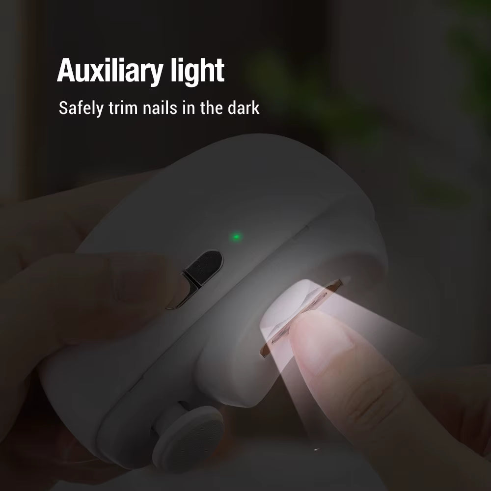 Automatic Electric Nail Clipper Multifunctional Nail Polishing Grinder for Children Adult Nail Trimmer Rechargeable Nail Scissor
