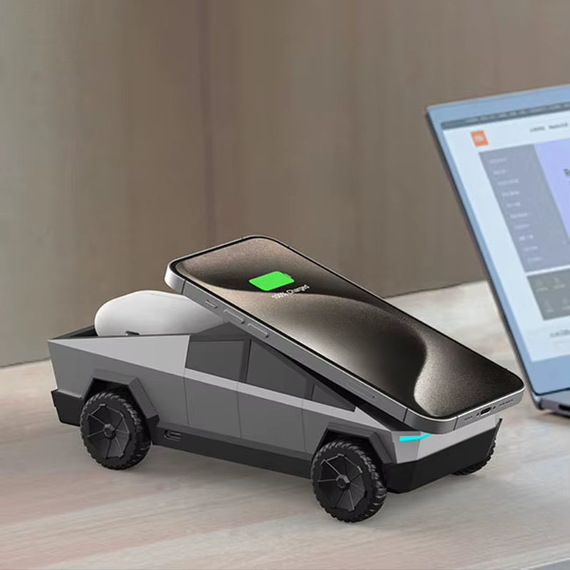 Qi Cybertruck 15W Fast Charging 3-In-1 Unique Gadgets Magnetic Wireless Charger Magnetic Unique Gadgets Mobile Charger Factory