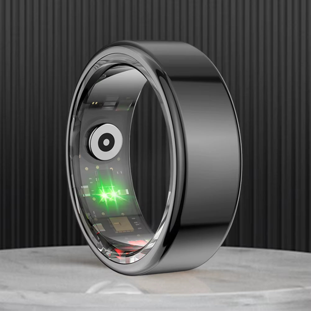 R02 Smart Ring Health Tracker 5.0 Bluetooth-Compatible Heart Rate Tracker IP68 & 5ATM Waterproof Wearable for Android for IOS