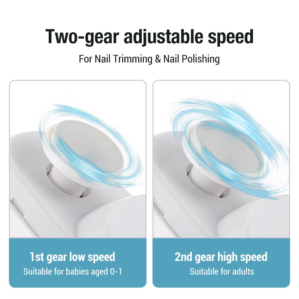 Automatic Electric Nail Clipper Multifunctional Nail Polishing Grinder for Children Adult Nail Trimmer Rechargeable Nail Scissor